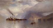 Colman Samuel Storm King on the Hudson Sweden oil painting artist